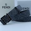 FF Men's Letter Fashionable Luxury Business Pants Belt, Casual Hundred-Piece Leather Belt, 3.8CM Wide