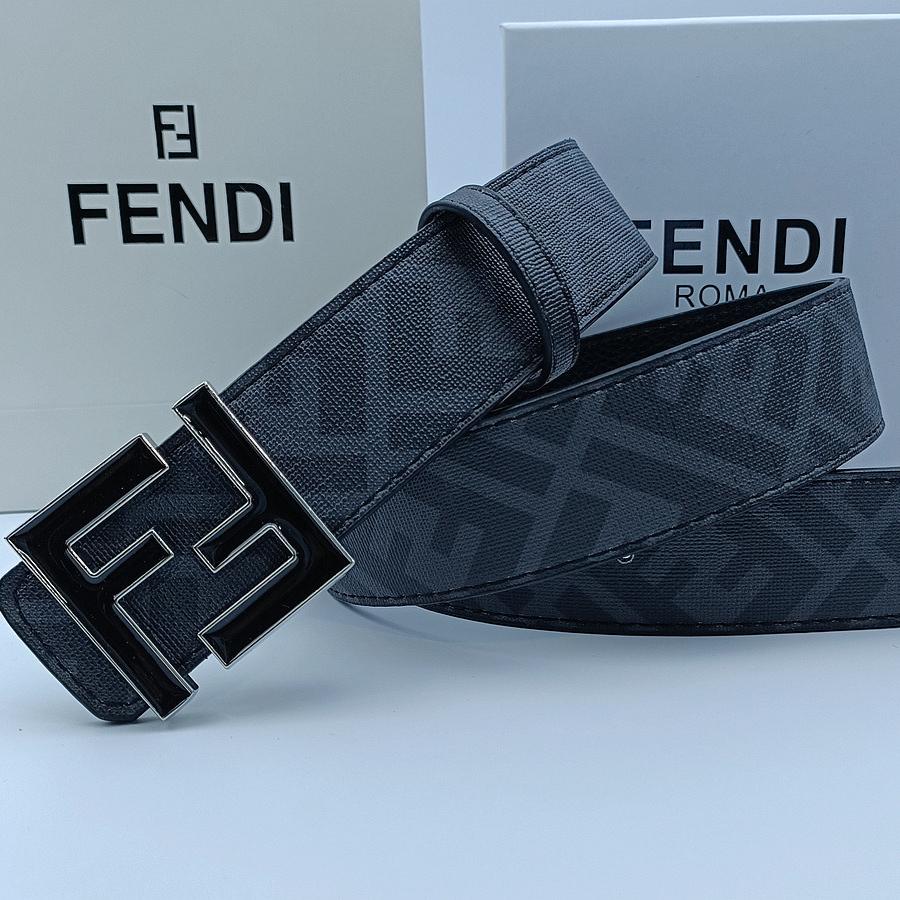 FF Men's Letter Fashionable Luxury Business Pants Belt, Casual Hundred-Piece Leather Belt, 3.8CM Wide
