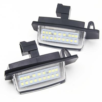 Car LED Number License Plate Lights Lamps For Mitsubishi OUTLANDER XL(CW) 2006-2012 For Lancer Sportback 2008~2012