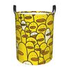 Cartoon Yellow Rubber Duck Pattern Dirty Laundry Baskets Foldable Large Waterproof Clothes Storage Basket For Home Kids