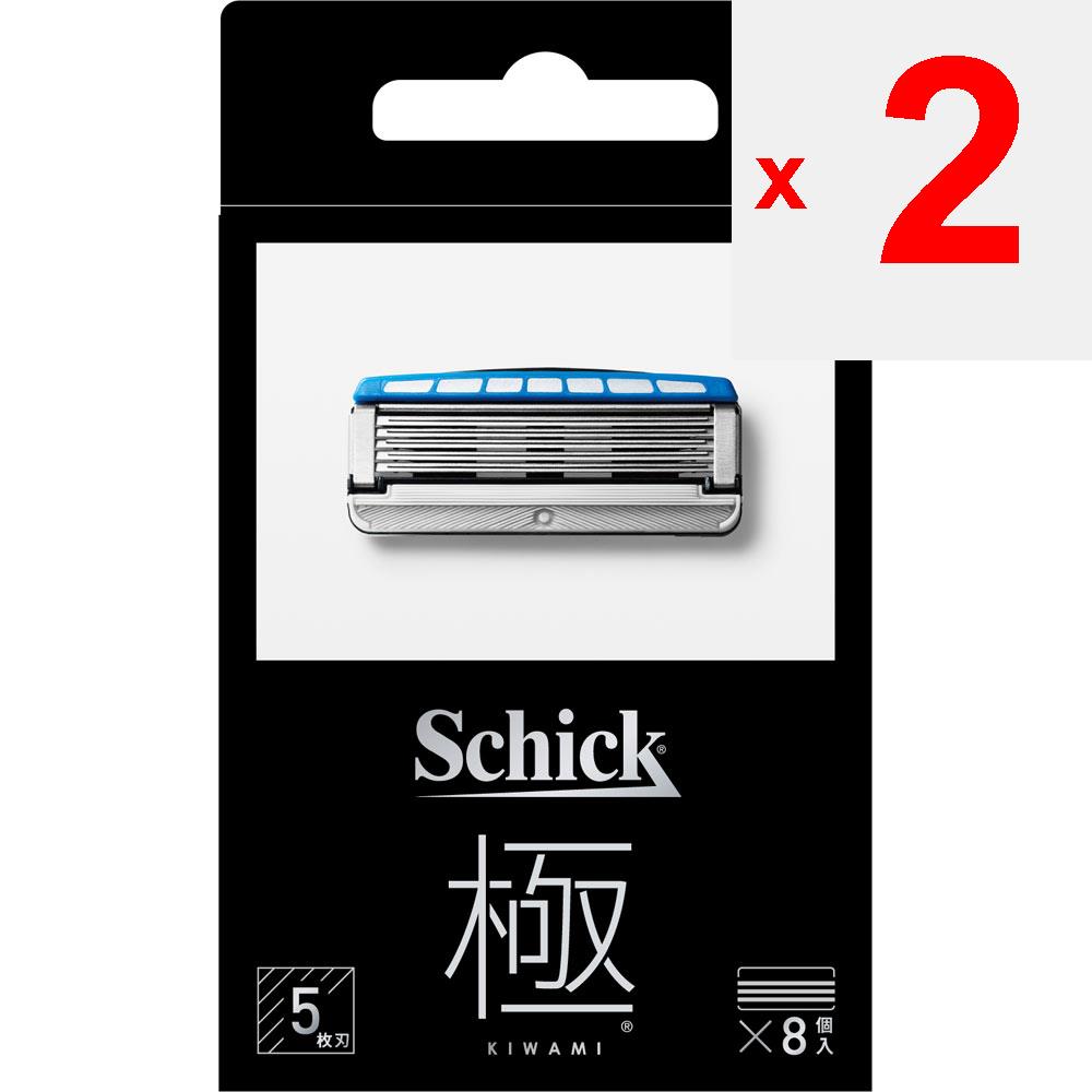 Sic Japan Chic Kiwami Plus X 2 Blades, 8 Replacement Blades Men's Replacement Blades Razors for Men Be Careful Not To Injure Yourself When Replacing T