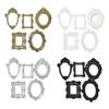 Assorted 15Pcs Resin Miniature Photo Frame with Intricate Floral Carvings Ideal for Artistic DIY Creation Home Decors