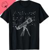 Star Constellations Galaxy Telescope Outer Space Astronomy T-Shirt Custom Printed S Funny Shirt