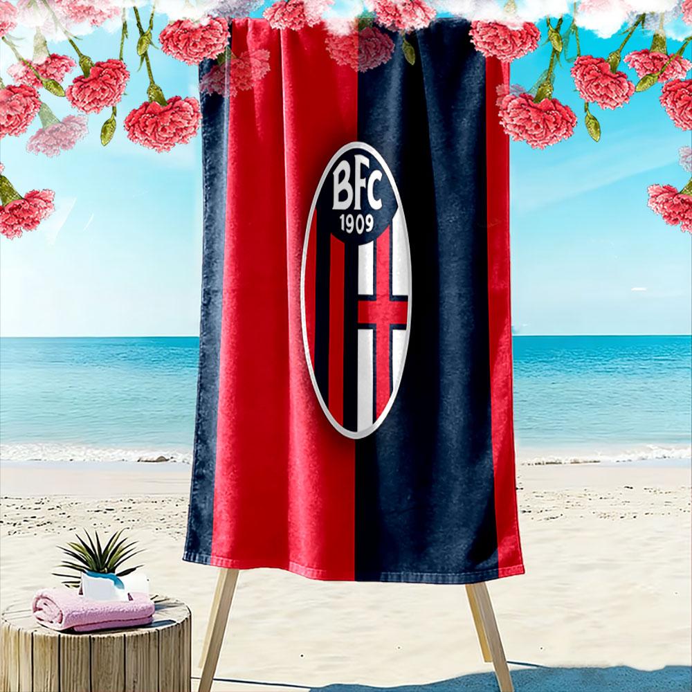 Bold stripes dynamic emblem Print beach towel, quick drying, suitable for travel, outdoor sports, jogging, the beach and swimming, gift