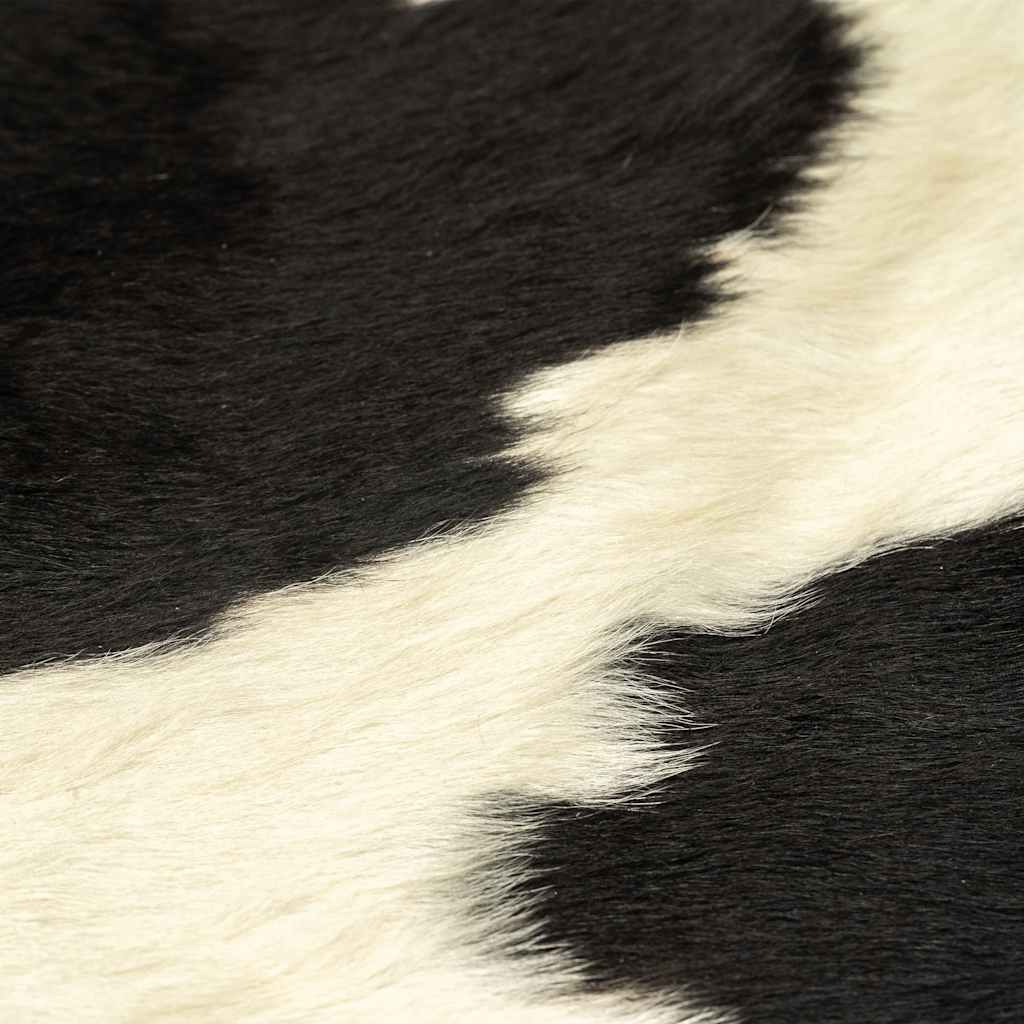Vidaxl Cowhide Rug, Black and White, 180X220 Cm