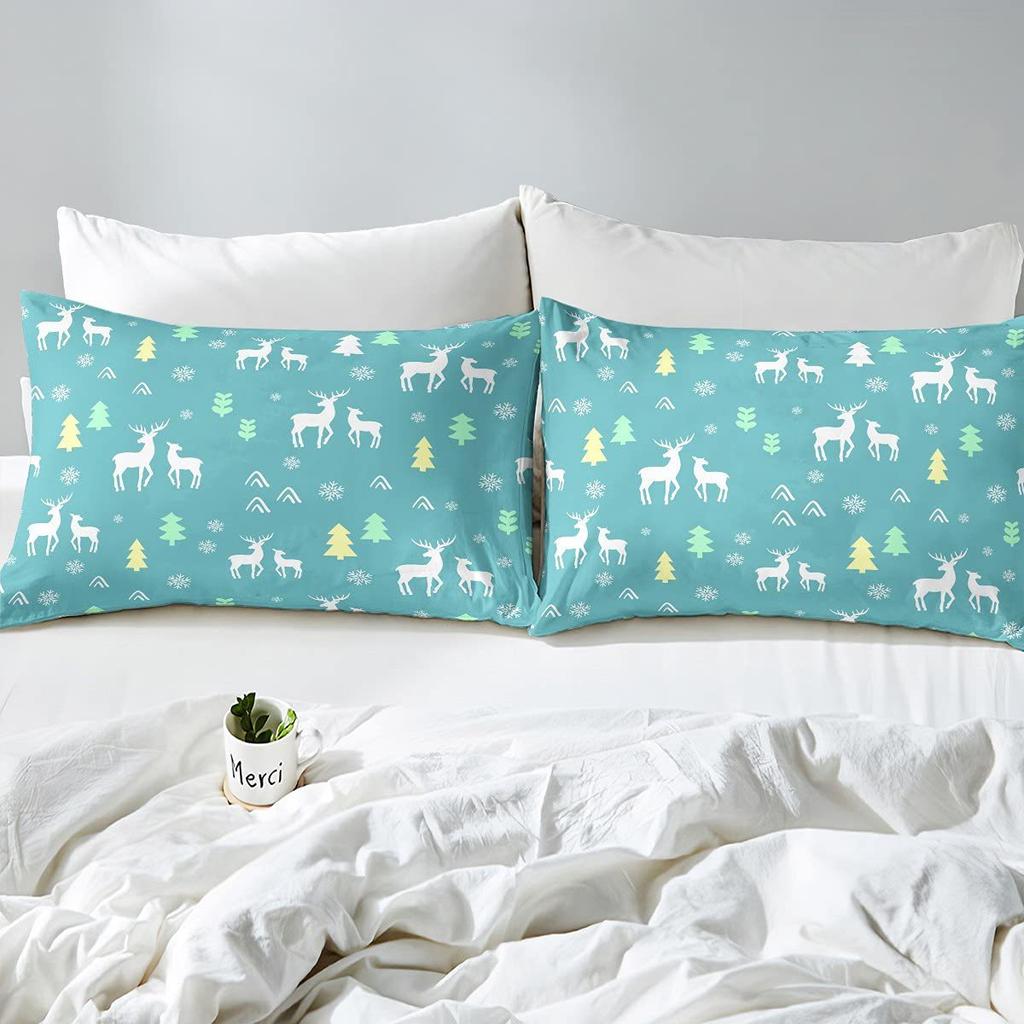 Fresh Little Deer Down Comforter Set Bedding Set 3-piece Duvet Cover Set