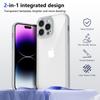 For iPhone 14 Pro Case Matte Skin Touch Clear PC + TPU Shockproof Phone Back Cover