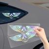 Car Logo Angel Wings Decoration 3D Reflective Waterproof Sticker For Renault RS Clio Megane 2 3 4 Captur Trafic Twingo Scenic 2 T333
