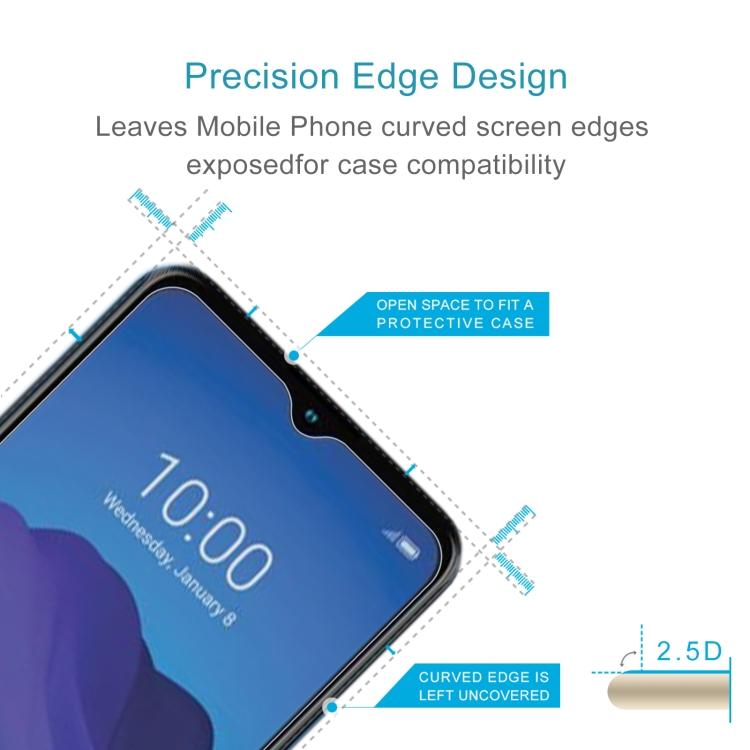 10 PCS 0.26mm 9H 2.5D Tempered Glass Film For ZTE Blade A52