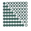25-100pcs 18650 21700 26650 32650 Insulation Gasket Li-ion Battery Cell Barley Adhesive Paper Insulate Tool Glue Electrode Pads