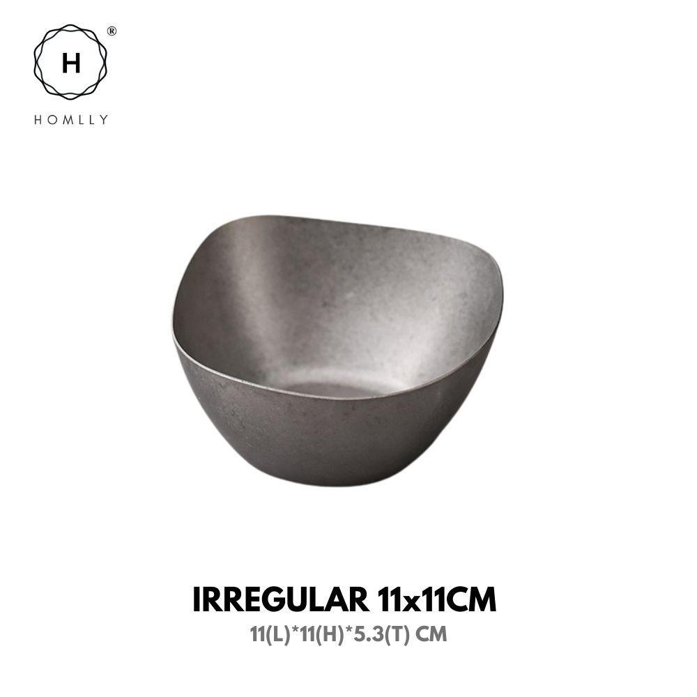 Homlly Tonii Flake Texture 304 Stainless Steel Dinner Salad Soup Bowl (X3PCS)