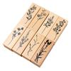8 Pezzi Timbri Floreali Piante Vintage Timbri in Legno per Scrapbooking per Hobbisti Fai da Te Album di Scrapbooking Artigianato Artistico Creazione di Biglietti
