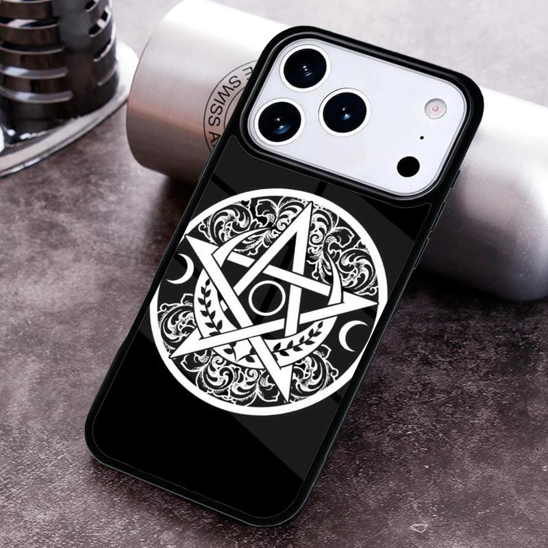 Witchcraft Occult Pentagram Phone Case For iPhone 17,16e,15,14,13,12,11,Mini,Pro,MAX soft Silicone Cover