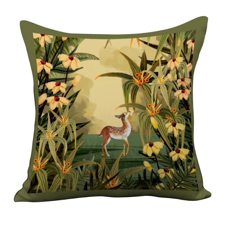Nordic Retro Light Luxury High-end Pillowcase Living Room Bedside Sofa Pillow Bedroom Cushion Pillow Case