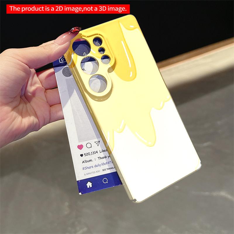 2DFlat Samsung phone case Sweet Honey Drip Design Applicable to Galaxy S23 S24 S25ULTRA S26 A12 A14 A15 A16 A54 A55