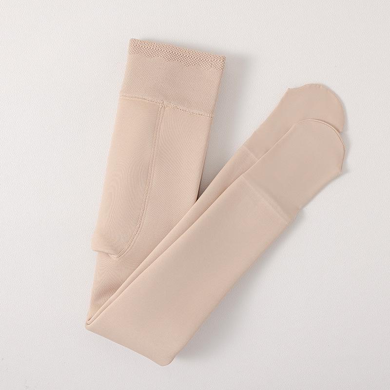 Barnens Vår & Höst Vita Fleece Dansleggings och Strumpor