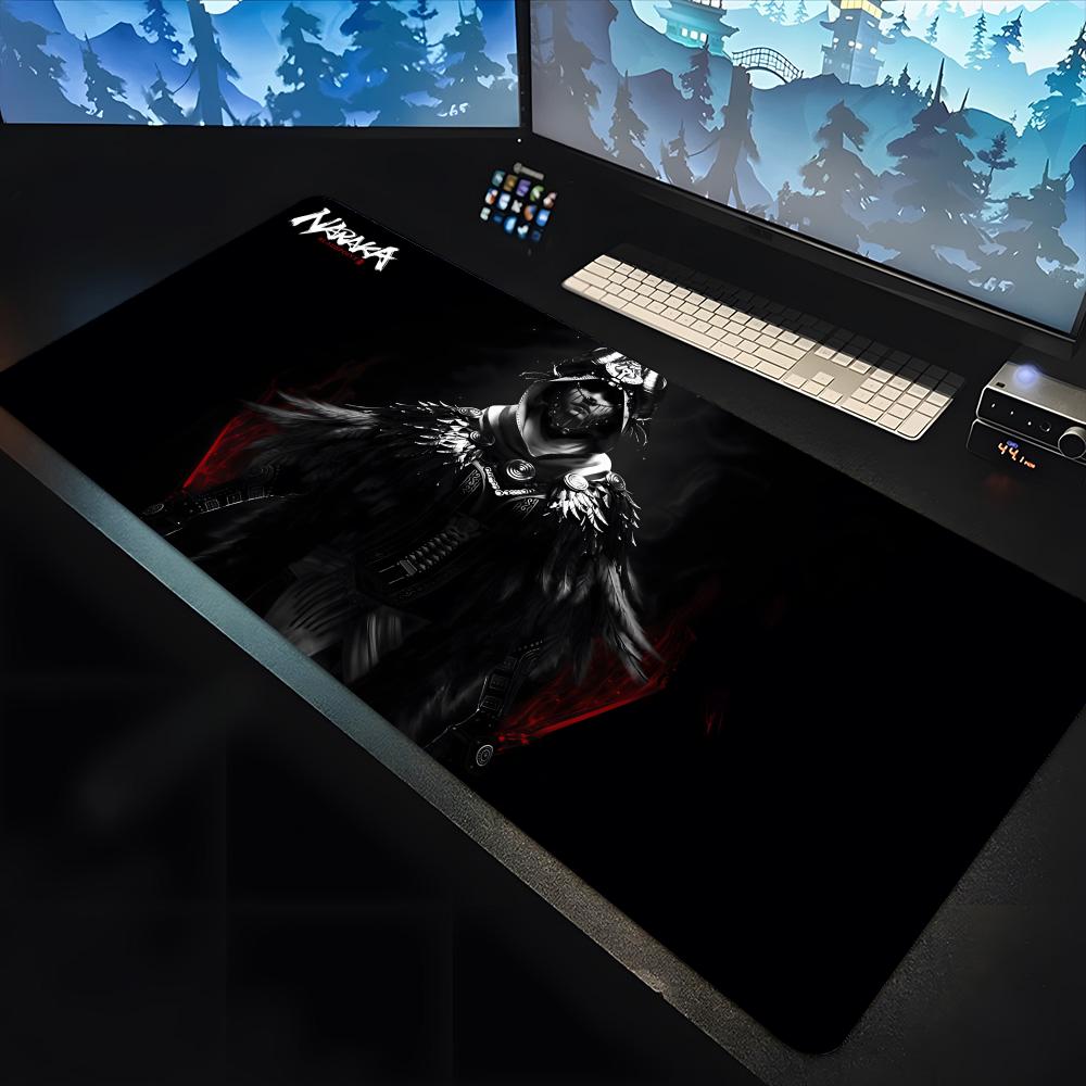 N-Naraka B-Bladepoint Mouse animation Pad large keyboard mouse desk pad non-slip rubber gaming mouse pad laptop carpet 600x300