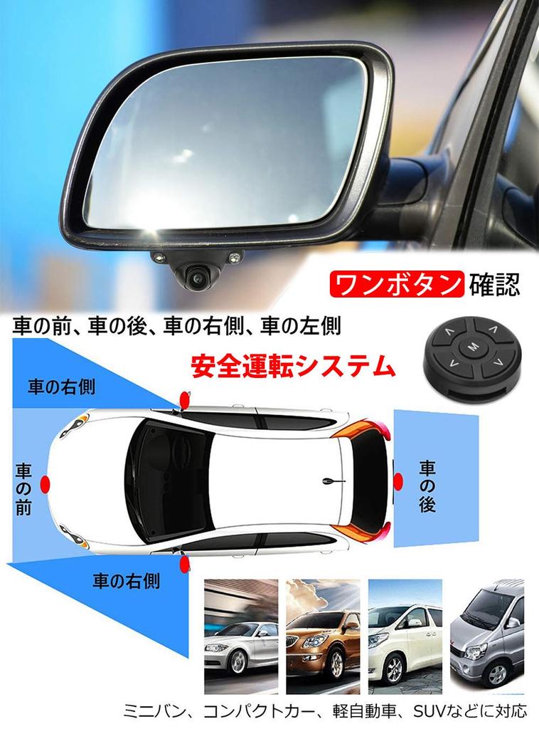 Monitor OBEST cu Cameră Impermeabil Fotosensibil Cameră de Rezervă Cameră de Noapte Instalare Ușoară Monitor 4 Pe Bord Un Buton Față/Dreapta/Stânga