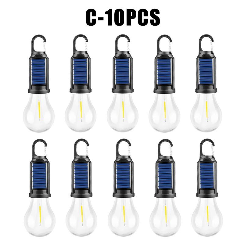 Outdoor Solar Camping Light Decorative Bulb Rechargeable Hookup Camping Vintage Tent Light Ambient Light Tungsten Light