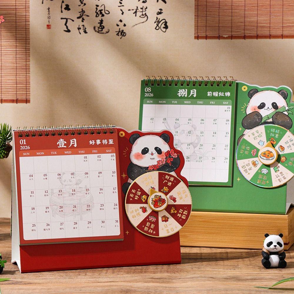 Multi-function Desktop Paper Calendar Panda Agenda Organizer Useful Planner Scheduler  Home Decor