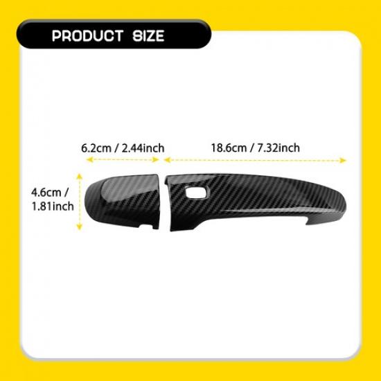 Car Exterior Door Handle Cover Trim 2pcs For Chevrolet Camaro 2016+ Accessories