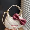 Mini Bow Crossbody Bag, Fashionable, Simple and Stylish, Casual Diamond-shaped Single-shoulder Bag