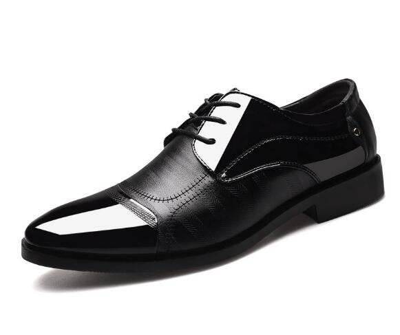 Four Seasons New Men's Business Leather Shoes Overfoot Sandals Hollow Single Shoes Breathable Wedding Shoes H318