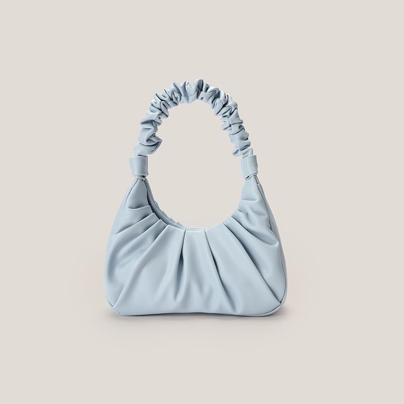 Sommer Plissierte Wolke Tasche Achseltasche Modische und Vielseitige Baguette-Tasche Einzel-Schulter Umhängetasche