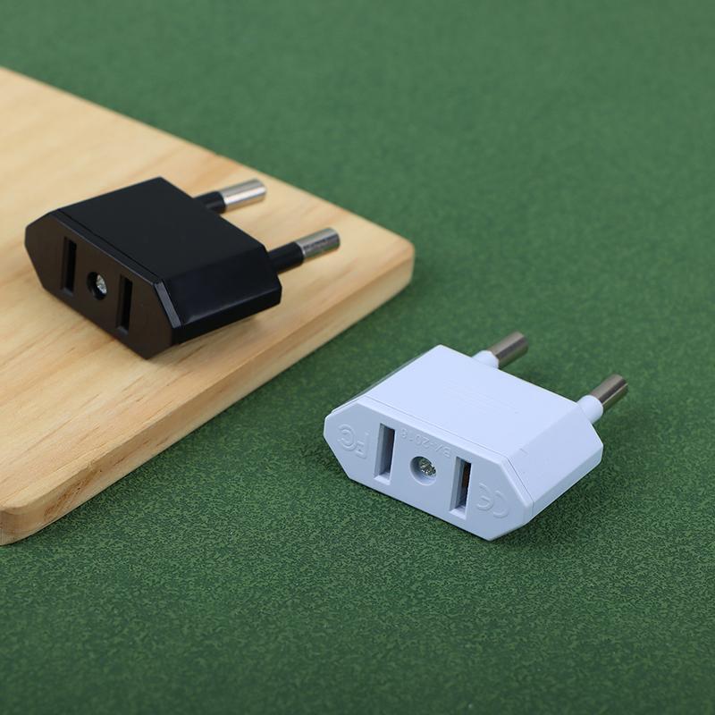 2Pcs Eu Adapter Travel Converter Adapter American China Us To Eu Plug Euro Plug Electrical Adapter Ac Electrical Socket