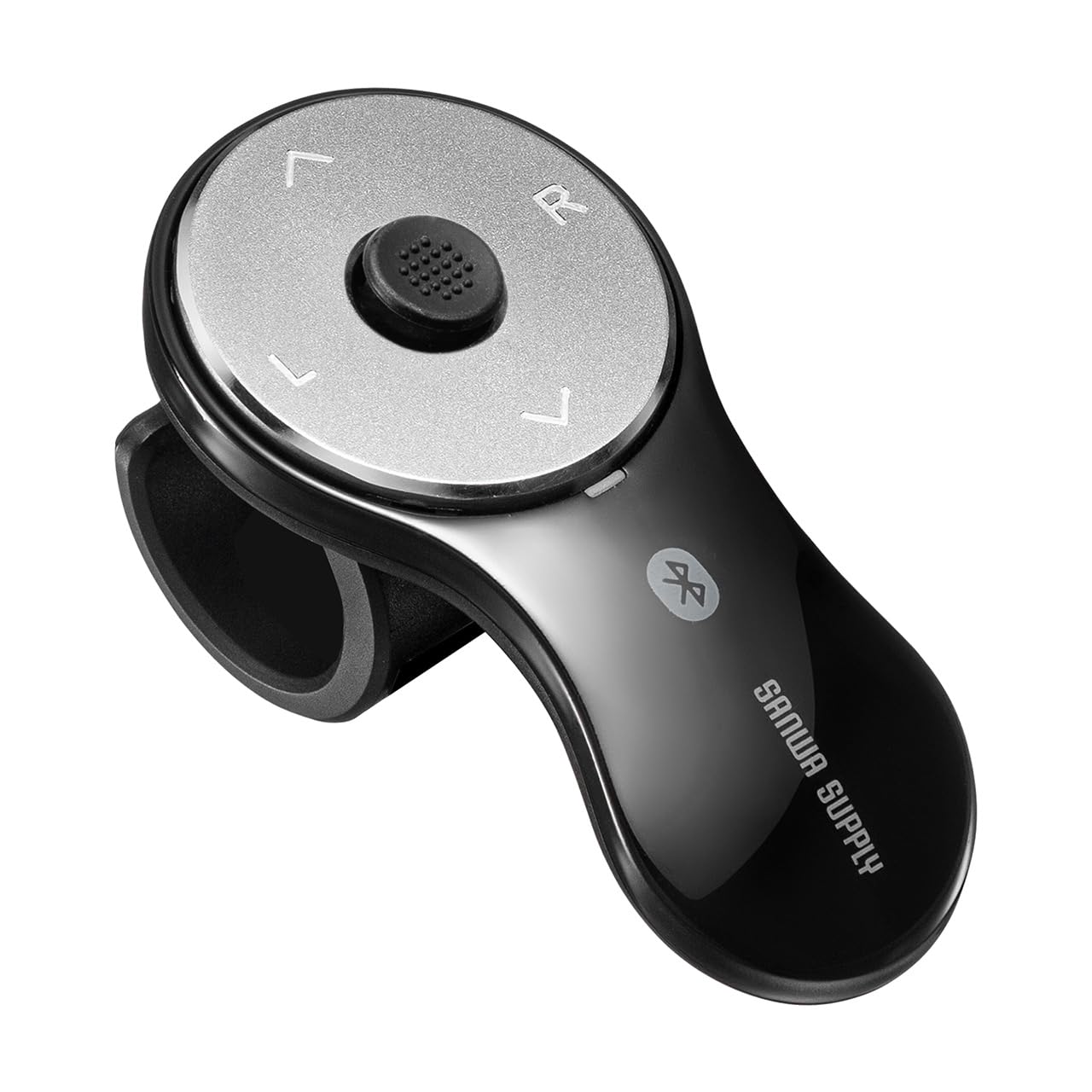 

Sanwa Direct to use Ring compatible with 5 finger black [Easy version] mouse, Bluetooth, rechargeable, PowerPoint/Keynote operations, Windows/Mac