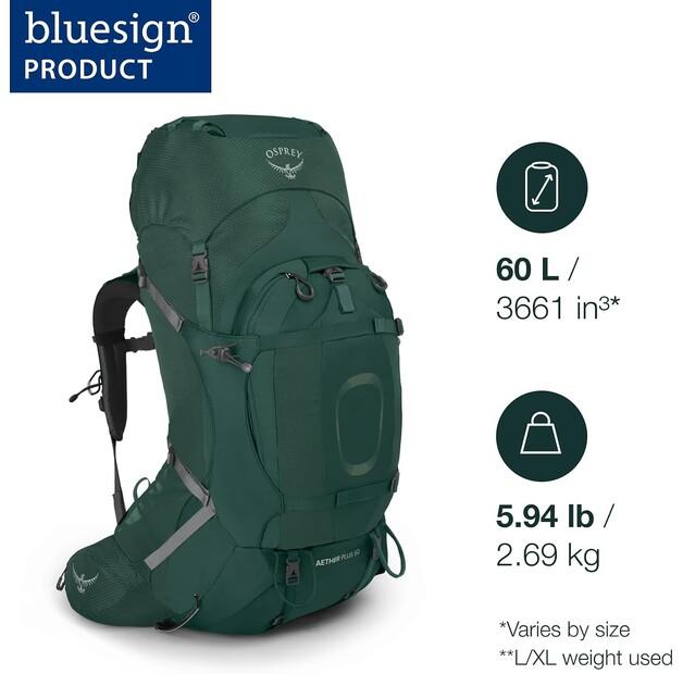 Рюкзак Osprey Aether Plus 60 axo green (Herren)
