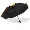8 Rib Auto Folding Umbrella Benfica Print Custom Name Text Portable Rain Gear
