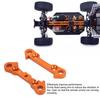 2 Pcs Metal Front Lower Arm Fixed Block Plate Connecting Plates Orange for ZD Racing 1/7 DBX07 EX 07 RC Car