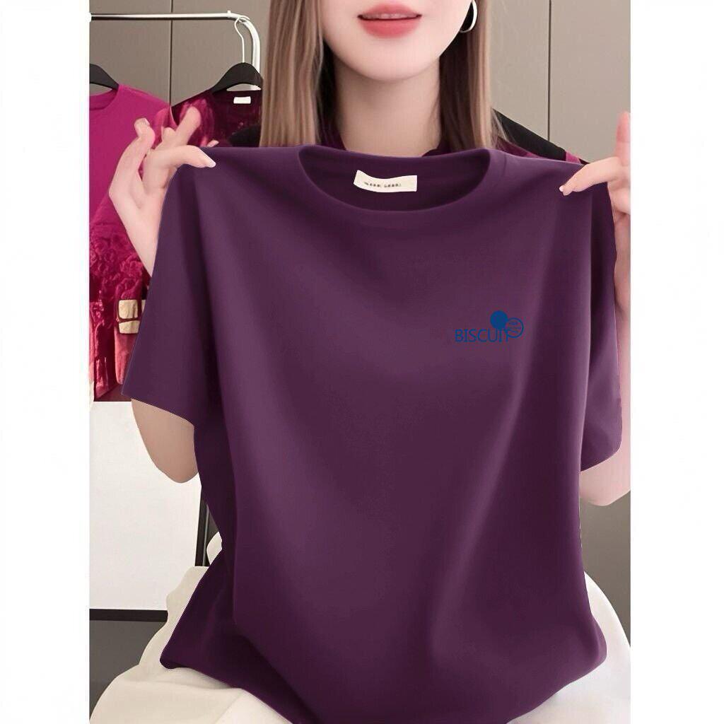 Women's High-End Print Short-Sleeve Loose T-Shirt, Casual & Slimming, Plus Size Available