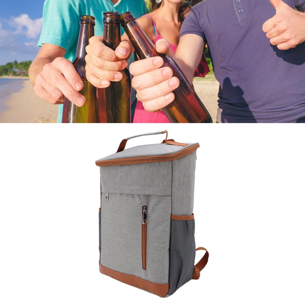 Cooler Backpack Large Capacity Leakproof Multi Pockets Rain Proof Beach Camping Picnic Thermal Backpack