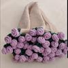 Creative 60cm Rose Bouquet Blankets Finished Product Crocheted Blanket Baby Blanket Gifts