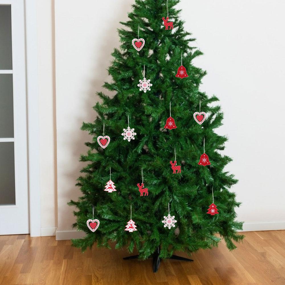 24Pcs Beautiful Home Xmas Hanging Ornament Decoration Christmas Tree Decoration Props Gift