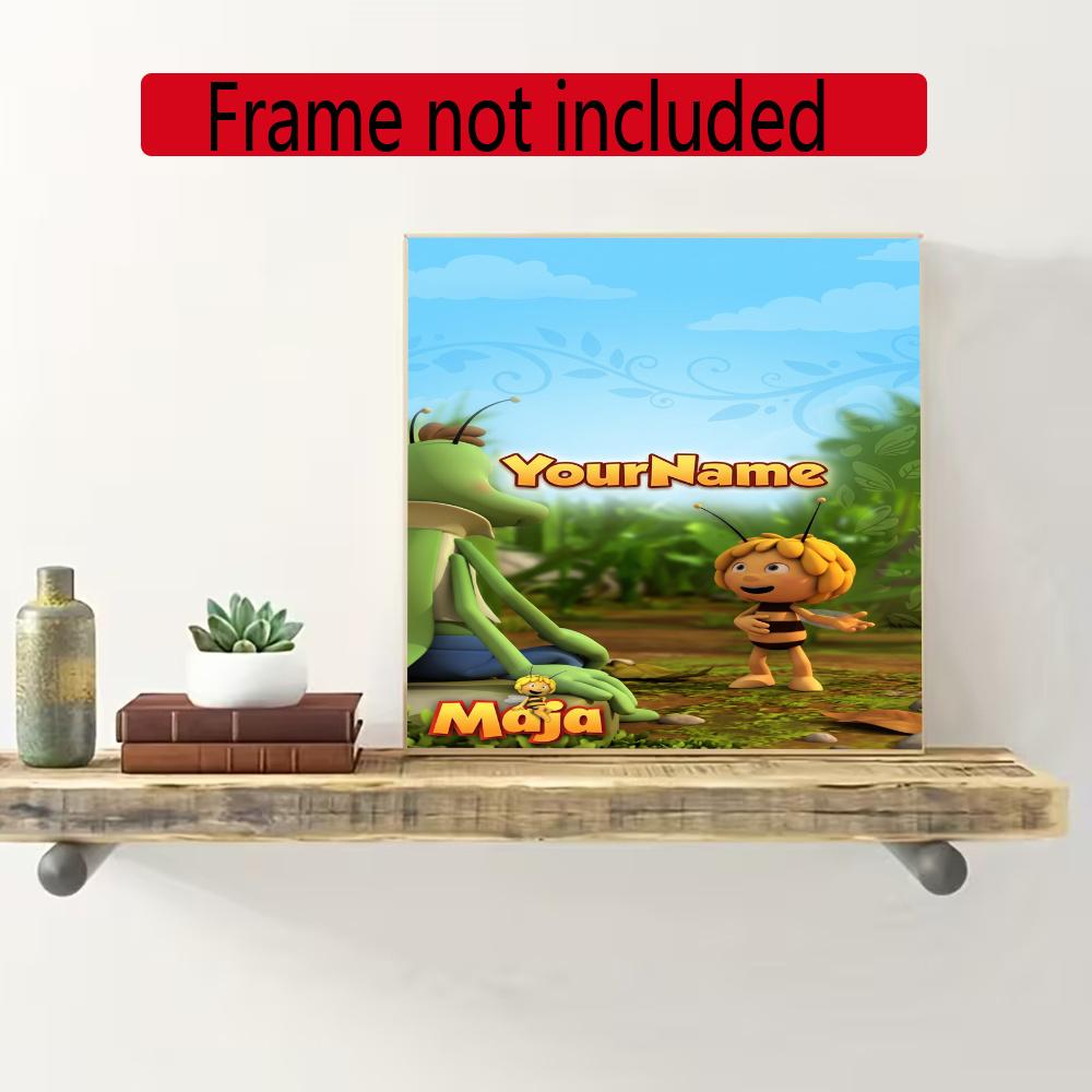 Biene Maja Customize Your Name Diamond Painting Round Diamond Diy Frameless Holiday Artwork Suitable For Home Office Wall Decoration