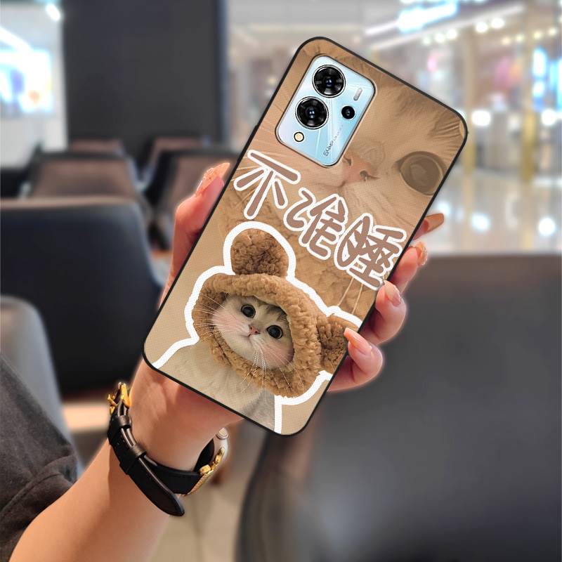 Durable Protective Phone Case For ZTE Blade V40 Pro Fashion Design Silicone Couple Phone Pouch Back Cover Shockproof TPU