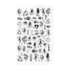 New Nail Art Stickers European and American Ghost Festival Dark Butterfly Bloodthirsty Rose Skull Zombie Nail Decal