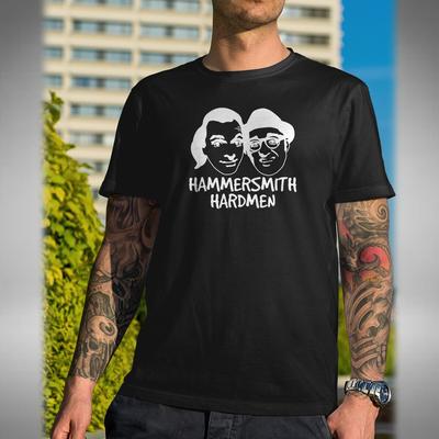 Hammersmith Hardmen T-Shirt Lustiges Rik Mayall Ade Edmondson Bottom Inspiriert