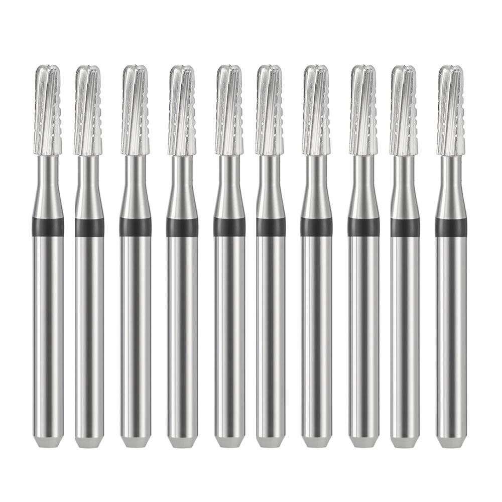 10Pcs Dental Tungsten Carbide Bur FG1957 FG1958 1 6Mm Metal Cutting For High Speed Handpiece