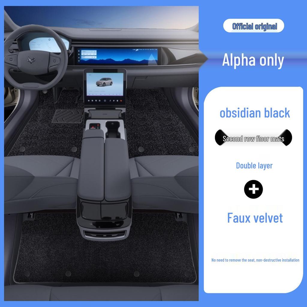 Eco-Friendly Leather Floor Mats for Jihu Alphard T6: Full-Coverage Interior Protection and Modification.