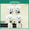 Cute Miniature Teddy Dog Plush Keyring Stuffed Poodle Toy Heart-shaped Puppy