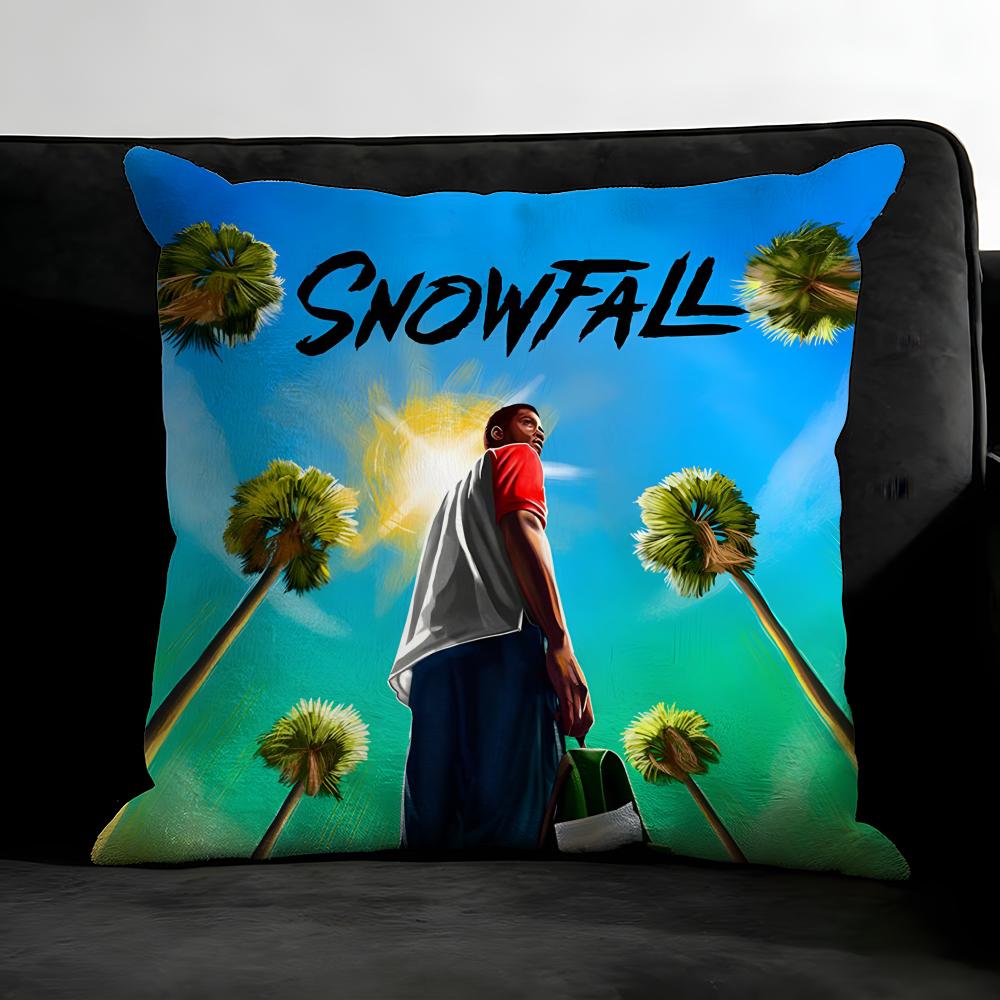 

SSnowfall TV Series Cushion Cover Pillowcase Ultra Soft Skin Friendly Fabric Cloud Like Comfort Concealed Zipper 30x30cm