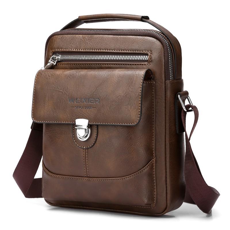 Men s Business Commuting Crossbody Bag High-end Versatile Single Shoulder Large Capacity Waterproof 20x5x23