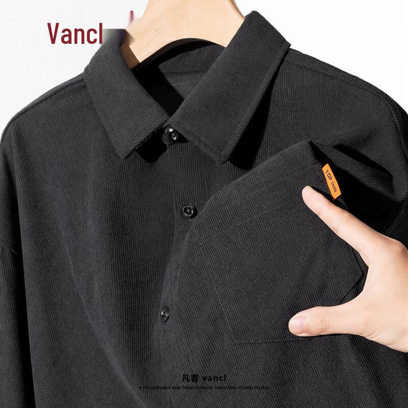 VANCL Men's Corduroy Long-Sleeve Shirt