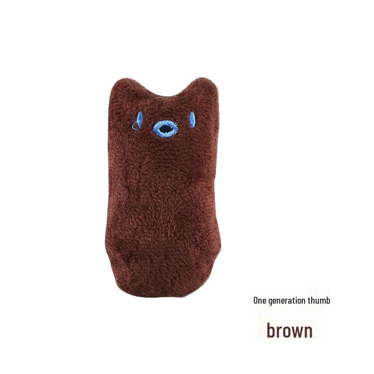 Pure Cotton Catnip Plush Teaser Stick - Cute Pet Self-Play Toy
