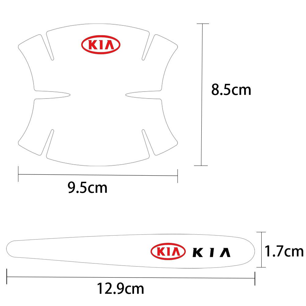 2026 Hete Auto Sticker 4/8 Stuks Auto Accessoires PVC Deurklink Beschermstickers Voor KIA Ceed Sportage Rio 3 Proceed K5 Sedona Fo