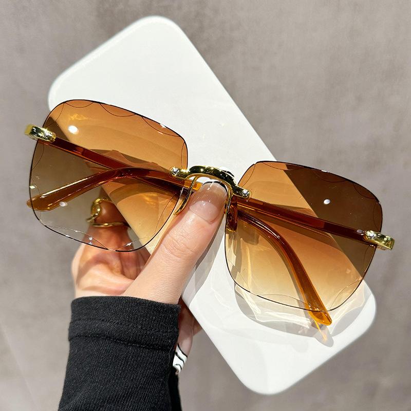 Comfortable Mirror Square Sunglasses Women Men Black Trendy Big Frame Designer Brand Eyewear Female Male